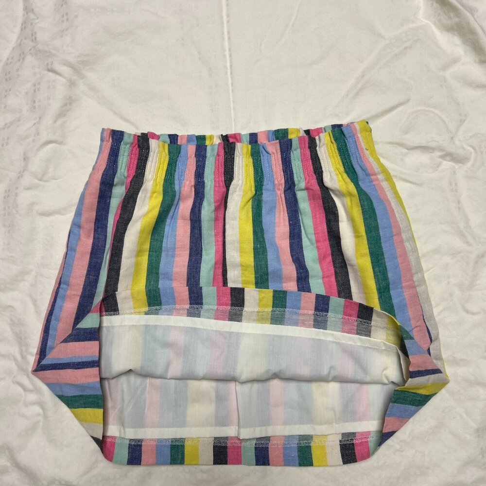 NWT J. Crew Factory Linen Cotton Blend Skirt (Colorful Striped) - Picture 3 of 3